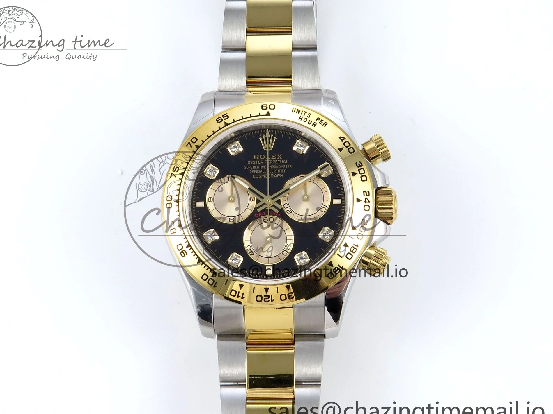 MiroTime 0128 Daytona 126503 QF 1:1 Best Edition Black YG Dial on SS YG Braclet SH4131 V Colorful 719